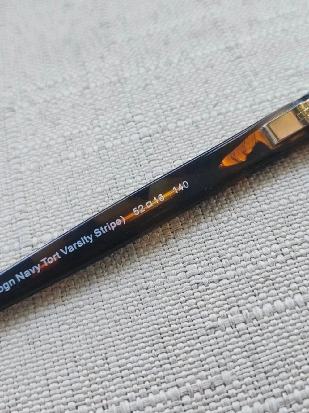 Coach Glasses Frame Aubgn Navy Tort Varsity Stripe Eye Wear HC6103 Eyeglasses - Picture 12 of 13